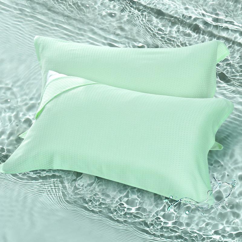 Bamboo Pulp Fiber Pillowcase: Solid Color, Cooling, Quick-Drying, Sweat-Absorbent 50x75cm - Single, No Straps