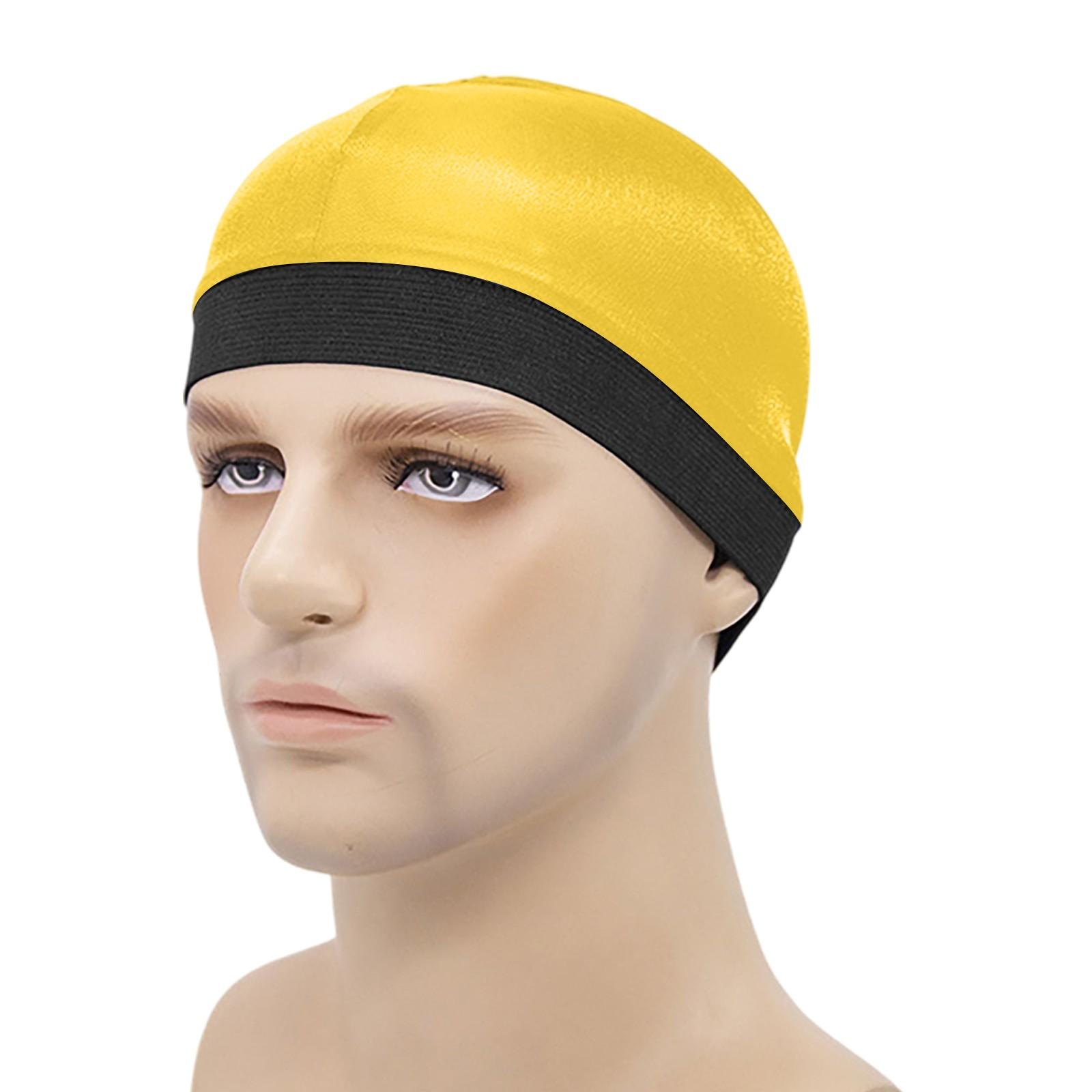 

Мужская и женская модная шелковая дышащая нижняя часть парика One Size золотой