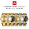 OPK 6027 Watches For Men Stainless Steel Quartz Watch Zircon Scale Wristwatch Waterproof Luminous Automatic Watch Reloj Hombre