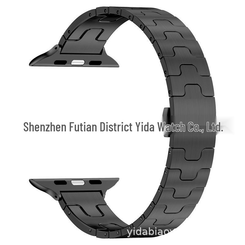 Hermes Women's H-Shaped Stainless Steel Band for Apple Watch 10/9 Ultra 2