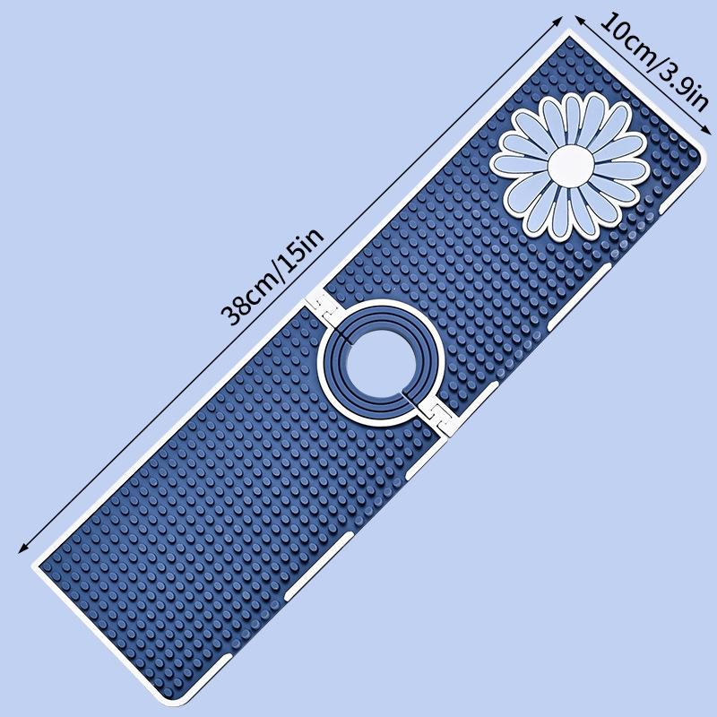 Kitchen Faucet Splash Pad Silicone Drain Pad Sink Washstand Placemat Dish Drying Mat Kitchen Gadgets Supplies Kitchen Home Decor