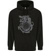 Viking Wolf With Vegvisir Symbol Mens Hoodie