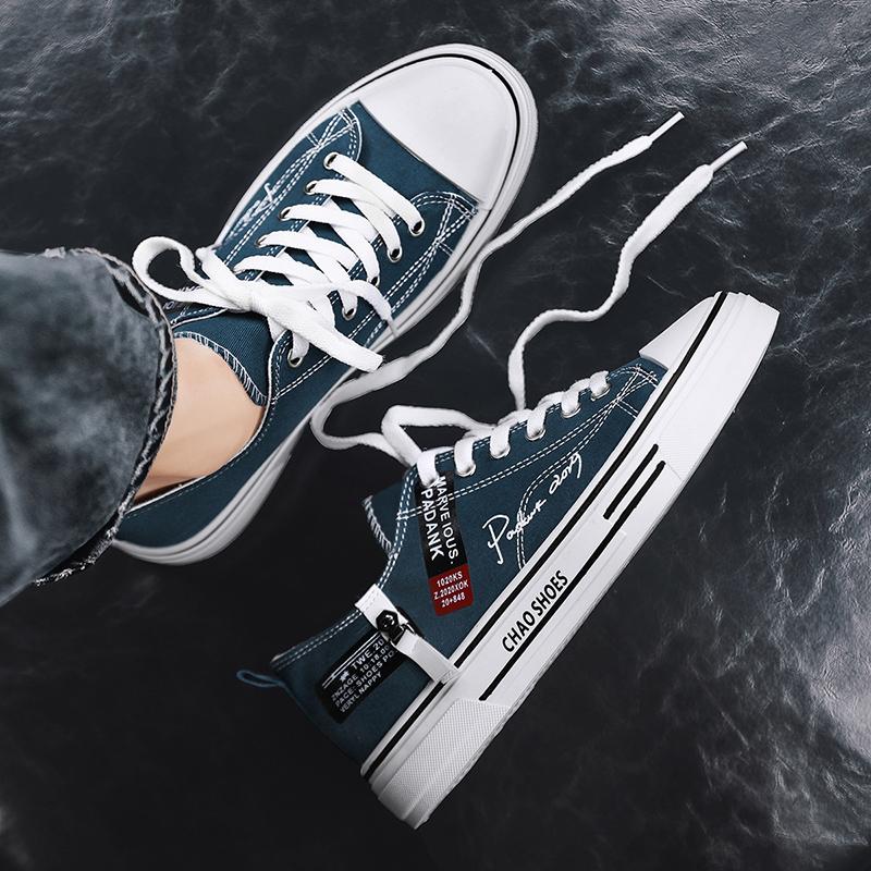 Herren Übergröße Freizeit Canvas Schuhe Sommer Weichsohle Rutschfest Outdoor Walking Schuhe Mode Jugend Sport Board Schuhe Flache Schuhe