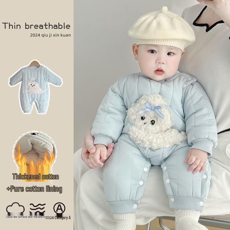 

Baby Christmas Winter Thickened Romper Bodysuit 80cm