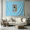 Coventry City Wall Tapestry Aesthetic Wall Hanging Printed Fabric Blanket Decorative Tapestries for Bedroom Living Room Home Decor