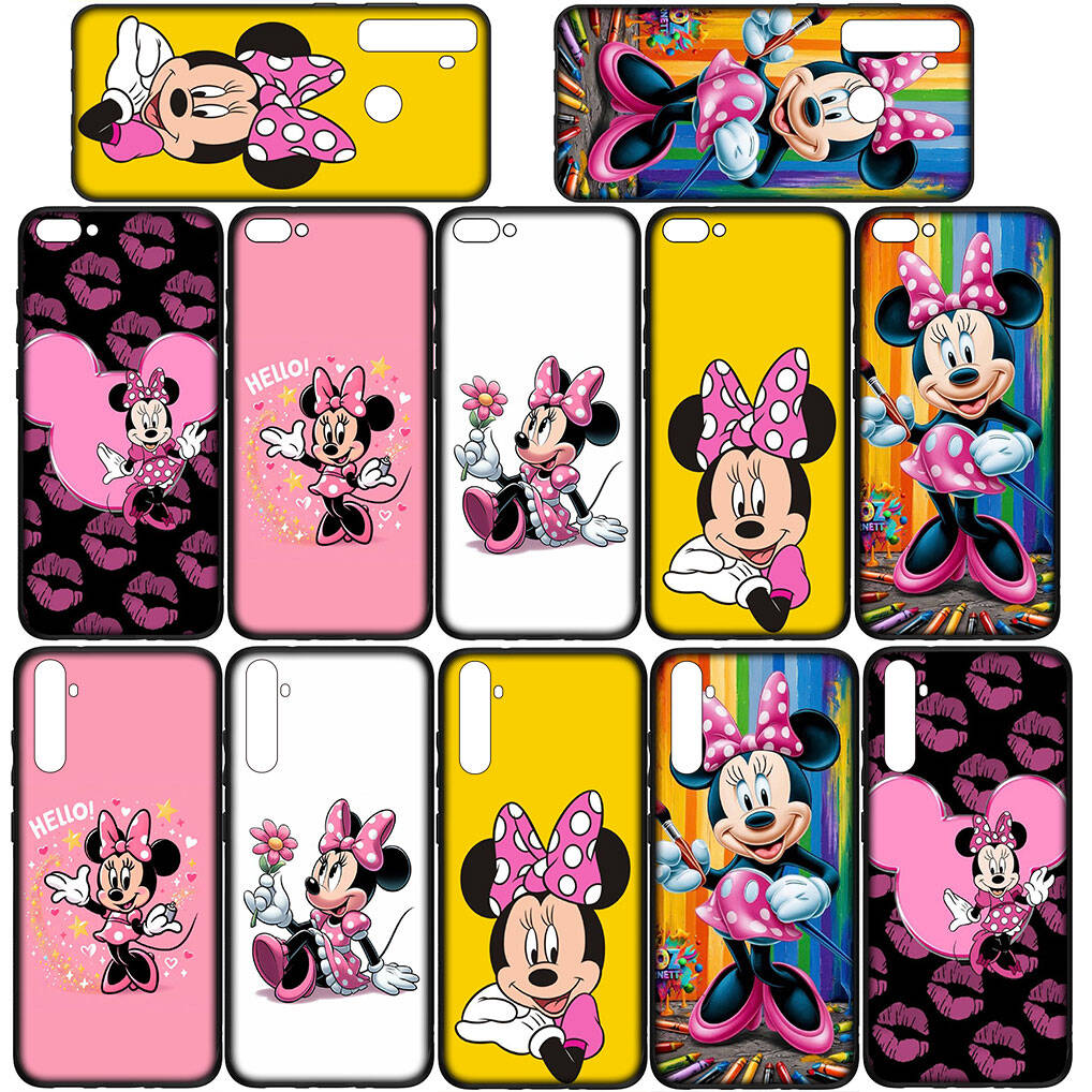 for Samsung Galaxy S25 S24 S23 iPhone 17 16 15 Xiaomi Redmi Note 14 13 12 Plus Pro Max XR A57 Phone Case Anime Minnie Comics Mouse OPPO Huawei Cover