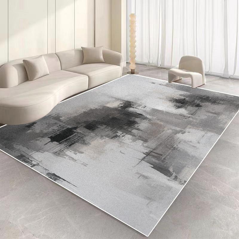 Plain Colour Abstract Carpet Living Room Decoration Easy Clean Non-slip Floor Mat Sofa Area Large Area Rug Bedroom Entrance Mats
