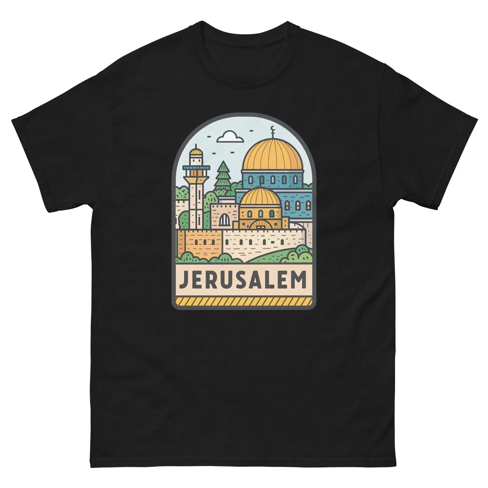 Jerusalem World Travel Urban Area City T-Shirt L