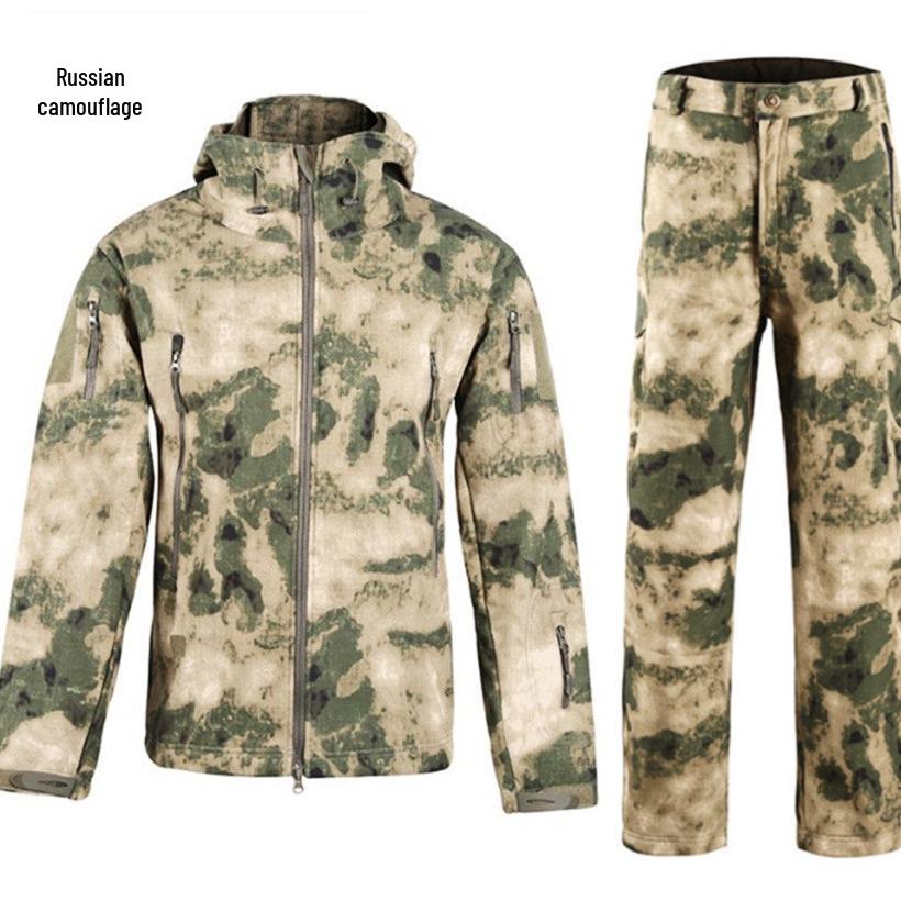 Pánska nepremokavá vetruodolná softshellová bunda TAD Sharkskin s maskovacou fleecovou podšívkou