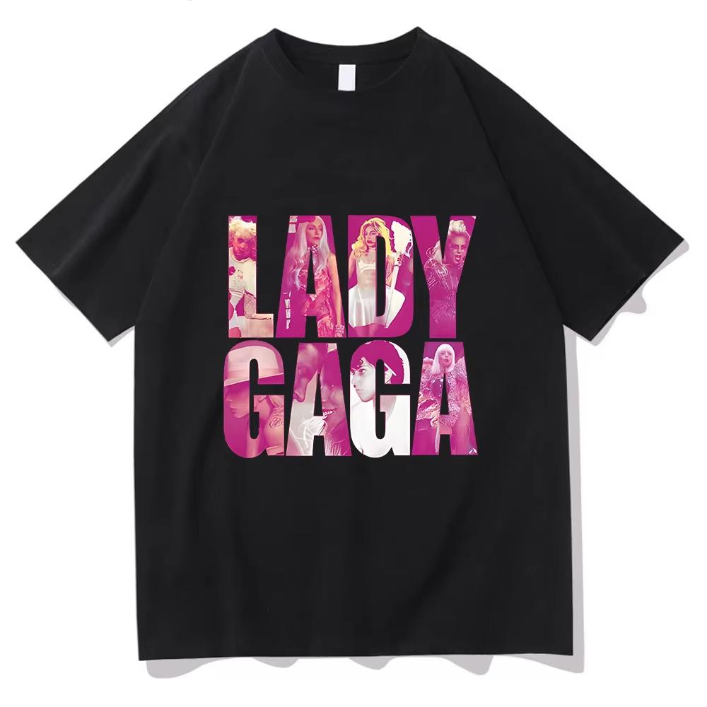 

Lady Gaga T-shirt Graphic Printing Gothic Cotton Tee-shirt Short Sleeve Retro Tshirt Camisetas Punk Punk Round Neck Clothing ... S разноцветный