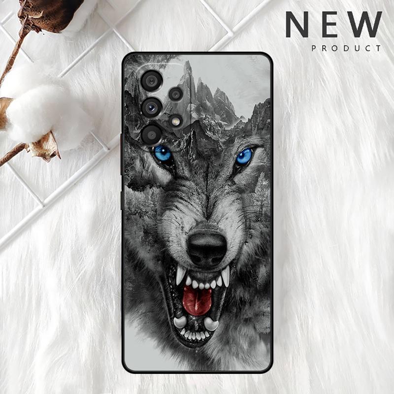 Wolf Löwe Tier Hülle Für Samsung Galaxy A54 A52 A14 5G A53 A12 A13 A71 A23 A34 A33 A21s Handyhülle