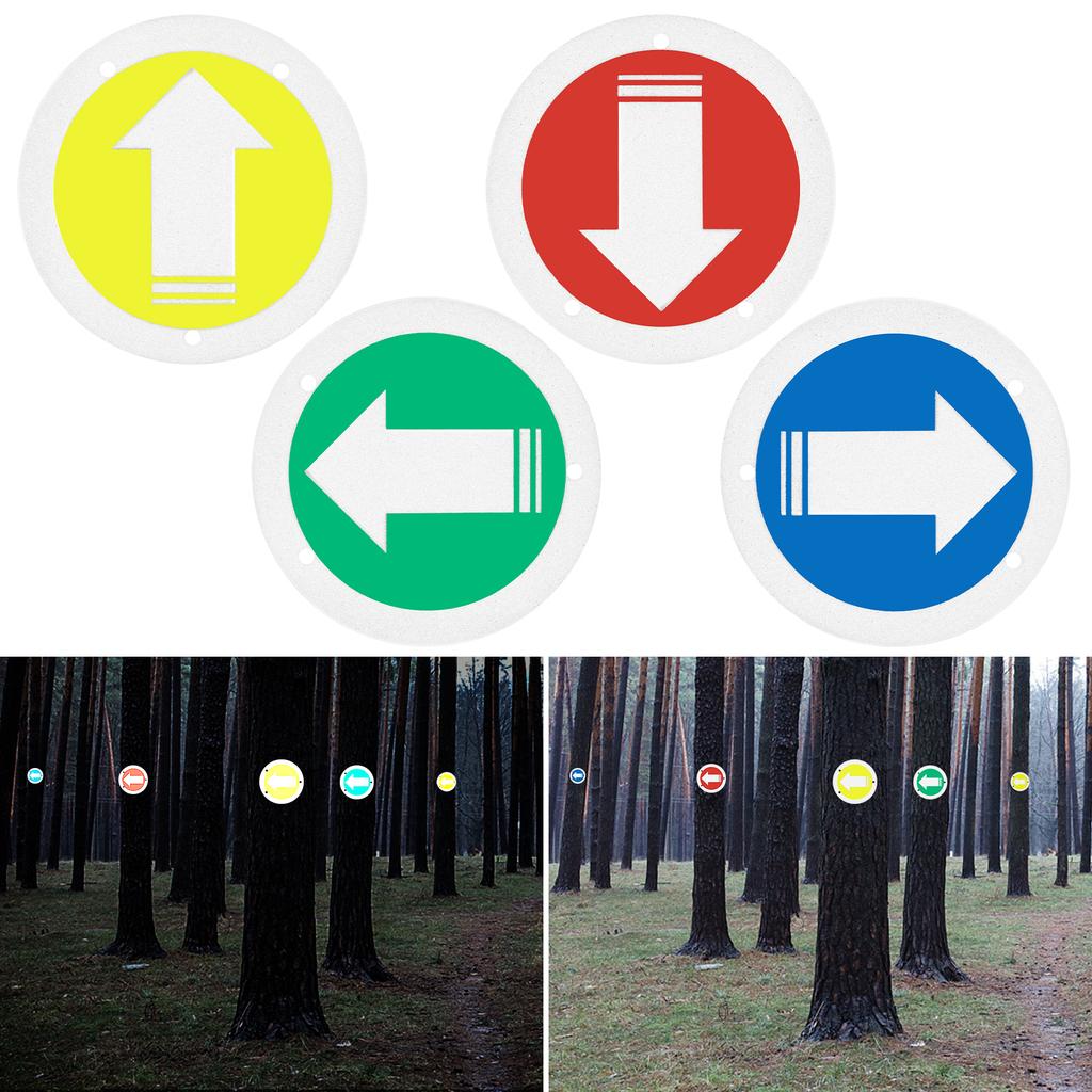 24 Pcs Trail Markers Reflective Trail Signs Many Colors For Hunting Hiking Camping Walking Outdoor