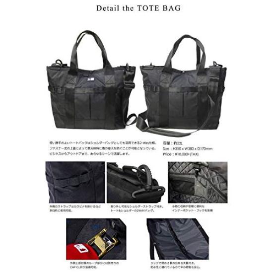 New Era Tote Bag with Shoulder 11404124 2-Way Strap, 22L, Black,