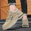 Herbst Low-Top Plüsch Warme Werkzeugschuhe Herrenmode Lässige Stiefeletten Bequem Rutschfest Dämpfend Outdoor Männliche Sportschuhe