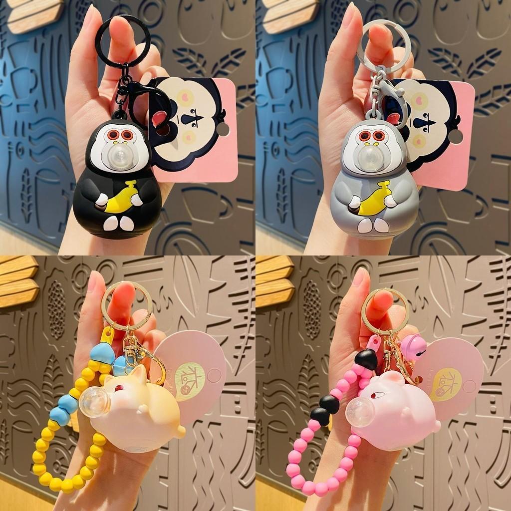 Cute Cartoon Silicone Capybara Keychain Stress Relief Toy Perfect For Gifting