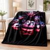 Five Nights At Freddys Flannel Throw Blanket Soft Warm Cozy For Sofa Bed Indoor Home Bedroom Use