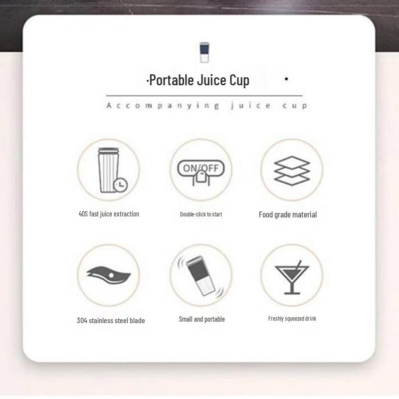 Daewoo Portable Mini Juicer D30 CN plug (adapter included)