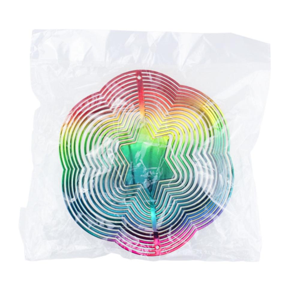 3D Wind Chime Colorful Decoration For Garden Hanging Pendant