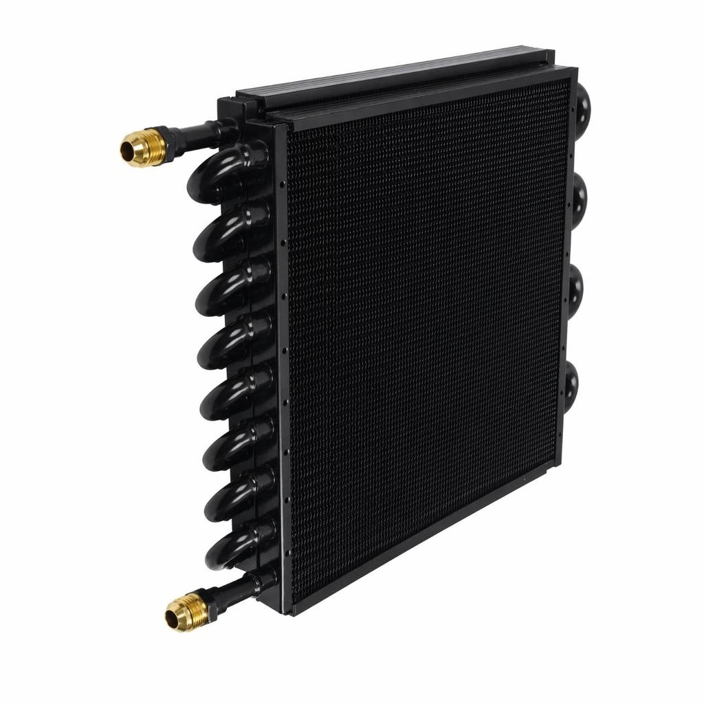 Car Climate Control Condenser Curved Side Tubes Cooling System 7.5 Mm Fittings 16row Silv
