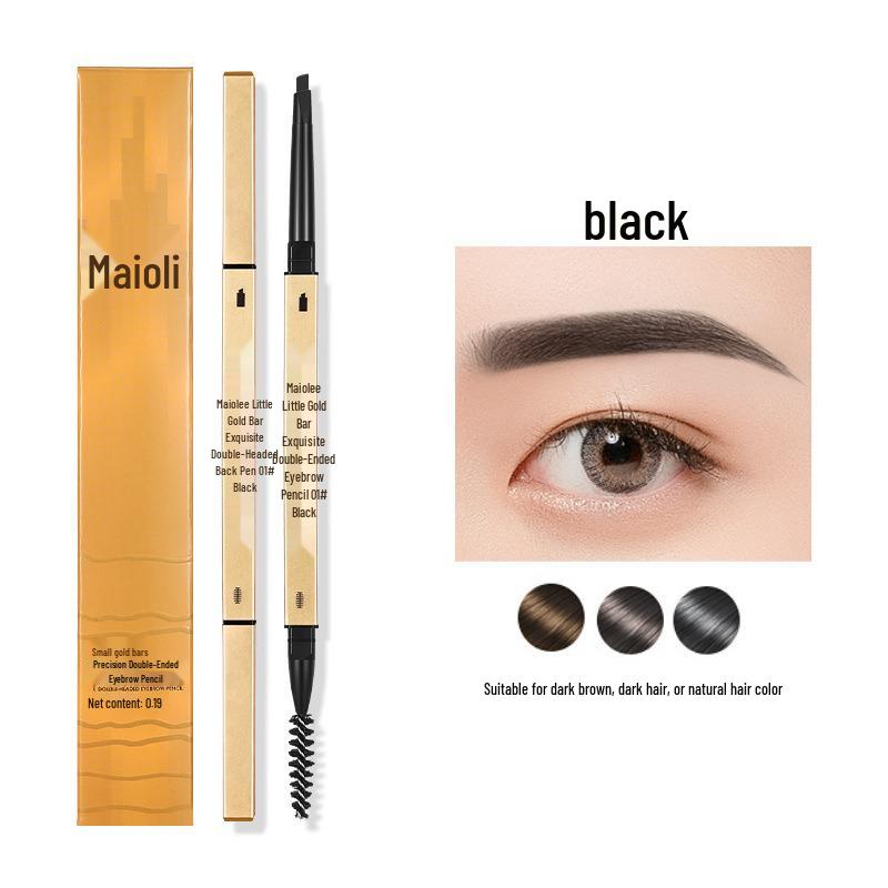 Mai Ou Li Double-Ended Ultra-Fine 3D Long-Lasting Smudge-Proof Triangle Tip Eyebrow Pencil