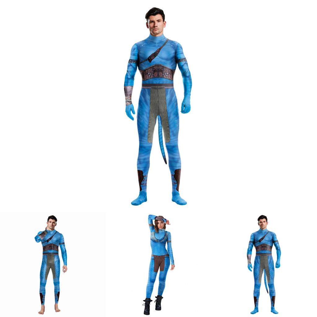 Comfortable And Stretchy Avatar Costume Bodysuit Ideal For Cosplay And Halloween Fun