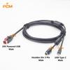 24V Powered USB to USB-C Hosiden-M Din 3 Pin Power Cable for POS Printer Scanner Mice Keyboard Industrial PoweredUSB Hub Card