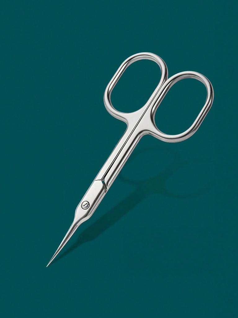 1pcs Stainless Steel Straight Beauty Scissors for Facial Hair, Manicure, Nail, Moustache, Eyebrow, Eyelash, Nose, Ear, Cuticle a