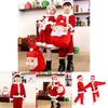 Kids Xmas Outfit Boys Girls Santa Claus Cosplay Costume Christmas Clothes