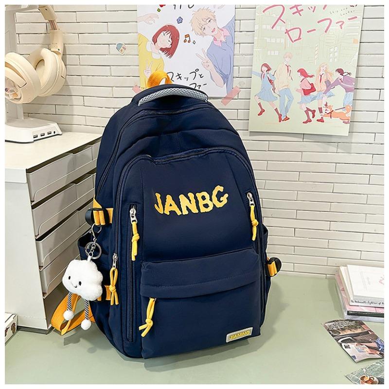 School Bag New High-value College Style Simple Letter Make-up Bag Light Travel Large-capacity Backpack