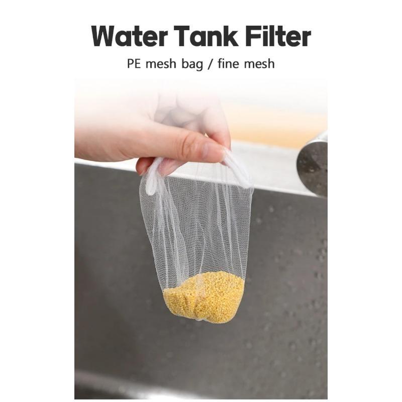 200/100/30pcs Disposable Sink Filter Mesh Bags Kitchen Sink Strainer Drain Hole Anti-blocking Garbage Bag Cleaning Strainers Net