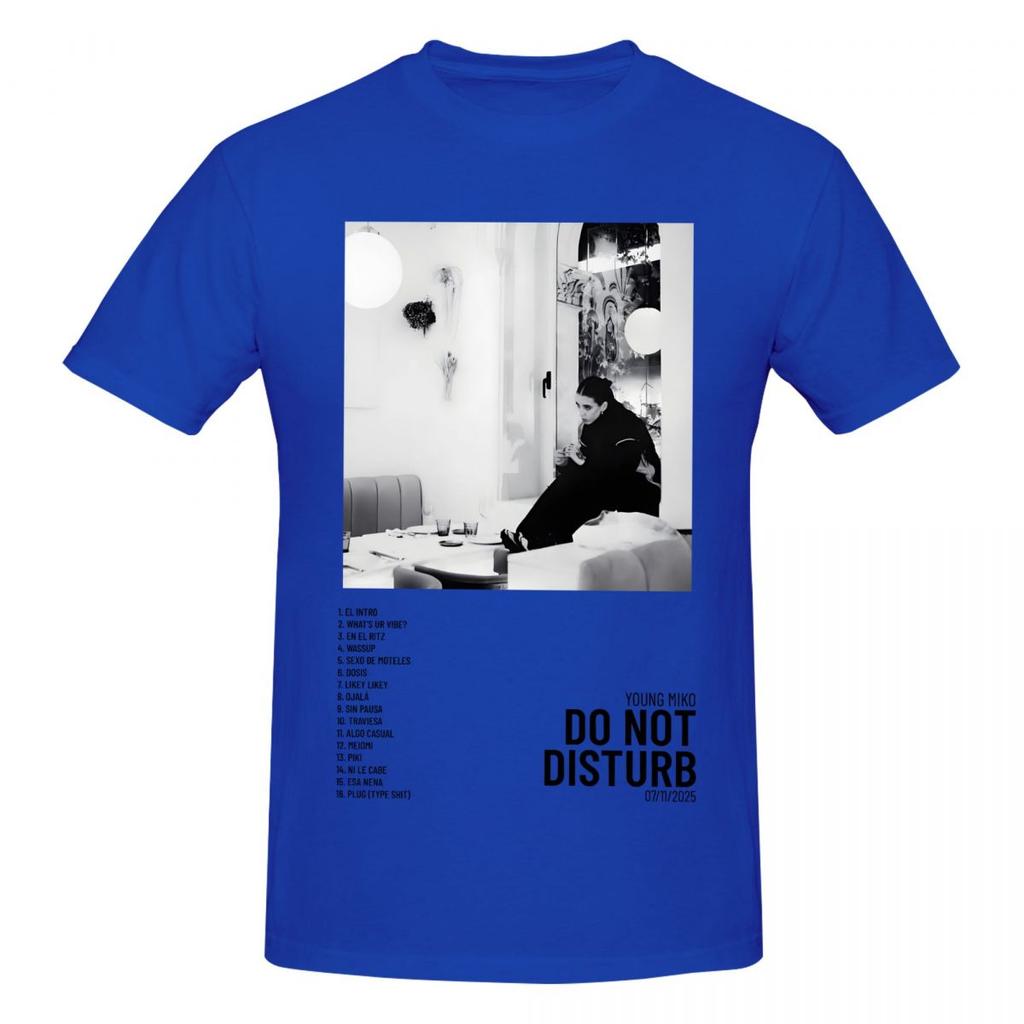 Unisex Young Miko Do Not Disturb T Shirt Streetwear Big Size Oneck Cotton Sleeve Tshirt Unisex