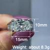 Gorgeous Bright Oval Shaped Zirconia Ring Female Luxury Proposal Wedding Band Accessories New Fashion Jewelry for Party