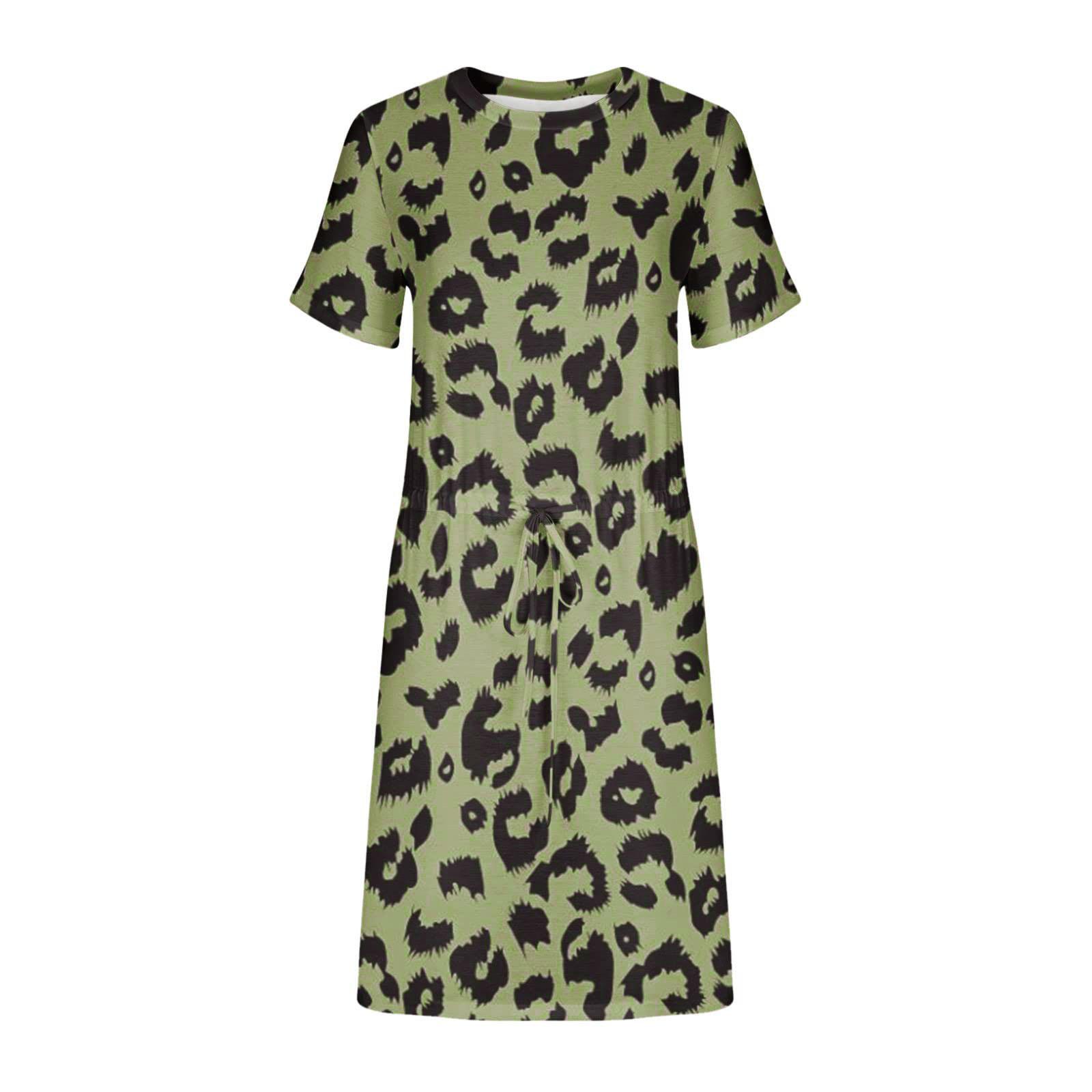 

(SU)Летние платья для женщин, повседневное короткое свободное пляжное женское платье с принтом