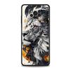 Kreismuster Zweifarbig Löwe Handyhülle Cover für Xiaomi Poco F7 Ultra F6 F5 F4 F3 X6 X5 X4 X3 NFC C51 C55 M4 GT Weiche TPU Hülle