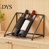 Decorative Wine Display for Restaurant Liquor Bottle Shelf, Tilted Iron Art Rack, Modern Rack Countertop Style Holder, Home Bar Kitchen And