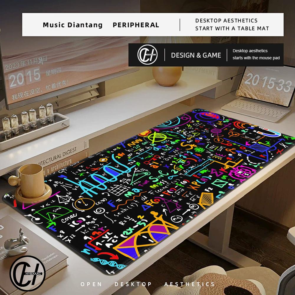 Equation Large Mouse Pad Pc Gamer Math Chemistry Physics Objects Gaming Accessories Teclado Mat Deskmat Laptop Extended Hybxaxc