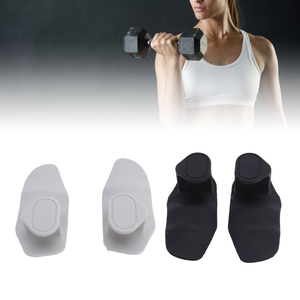 1 Pair Workout Weight Lifting Grips Anti Slip Rubber Gym Workout Grips for Bodybuilding Powerlifting