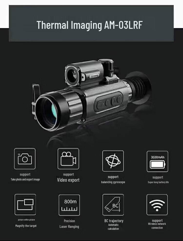 SYTONG Shiyu Tong Thermal Imaging High-Definition Outdoor Monocular with Ranging and Calibration