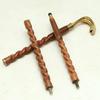 93.98 cm Serpent Handle Walking Stick Handmade Twisted Wood Cane with Brass Snake Head Custom Gift for Men and Women