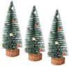 3 st Mini Julgran Juldekor Ornament för Hem Butik 25 cm Höjd