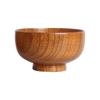 Handmade Japanese-Style Solid Wood Bowl Set for Family and Children - Large, Lacquered, Retro Design, Thickened for Rice and More