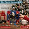 2025 Bird Advent Calendar 24 Days Realistic Acrylic Bird Ornaments Christmas Countdown Decor Gift for Bird Watchers & Nature Lovers
