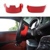 Red Electric Adjust Steering Wheel Base Trim for Dodge Charger/Challenger 2015+