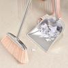 Stainless Steel Extra Thick Dustpan & Broom Set for Household Use