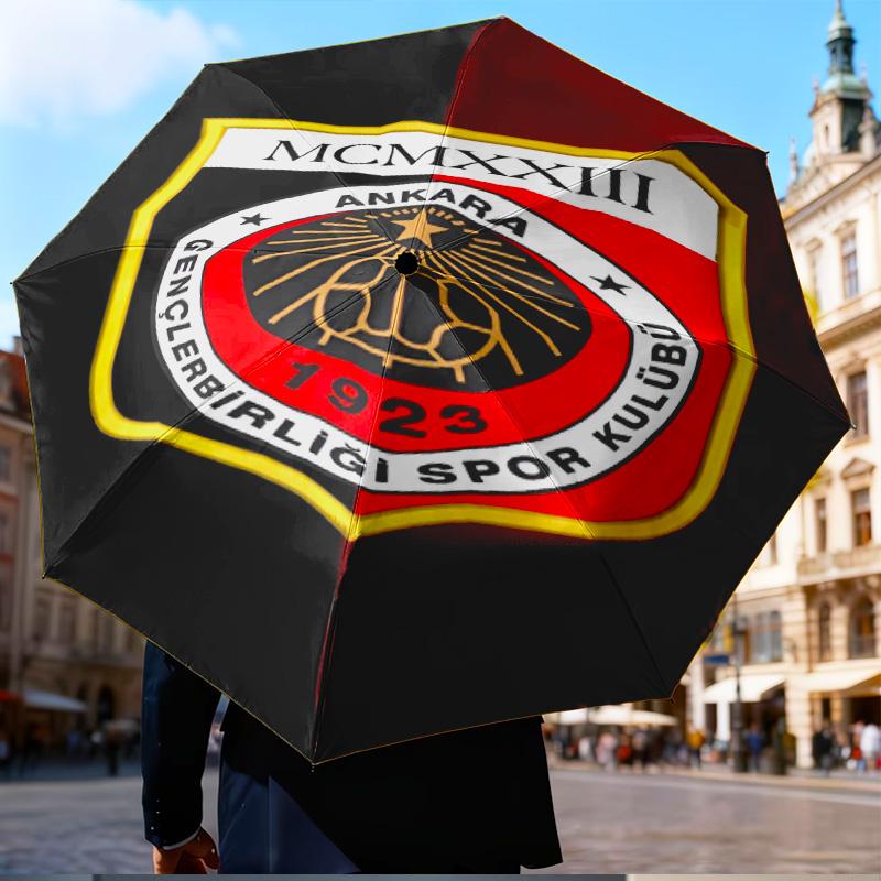 Genkelbigli Club Sports Mini Umbrella, 5-Fold, Lightweight, Retractable Umbrella Features 8 Ribs, Ideal for Outdoor Use Fan Gifts