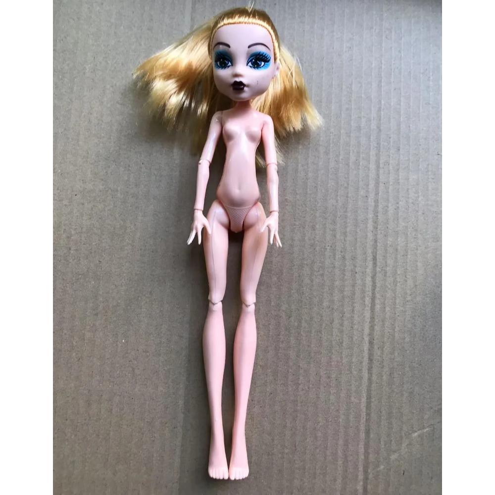 Slim Doll Body Heads Colorful Hair Doll Head Green White Black Brown Pink Beige Color Doll Body Multi Joints Movable Doll Figure