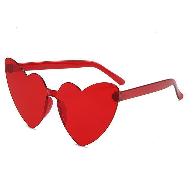 Y2K Heart Women Sunglasses Transparent Frame UV Protection Cute Shades for Toddlers Perfect for Outdoor Play&Daily Fashion KJ056