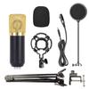 P99 BM700 Condenser Microphone Set: Sound Card, Boom Arm, and Stand for Live Streaming