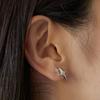[Worn by Celebrities] (Silver 925) Twin Star Earrings EC3024