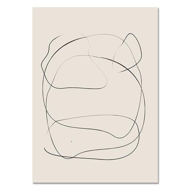 Abstract Lines Matisse Picasso Retro Posters Print Vintage Canvas Painting Wall Art Pictures for Interior Living Room Home Decor